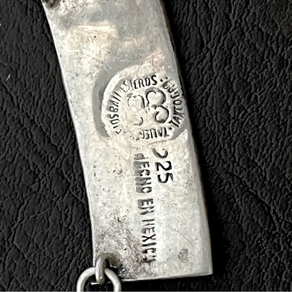 Los Ballesteros vintage sterling silver 925 panel necklace - Picture 6 of 7